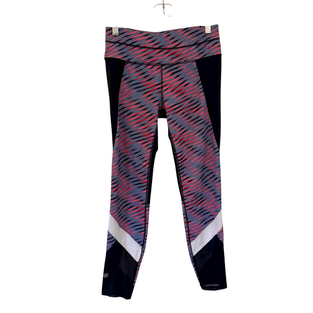 Athleta Women's Size S Leggings Athletic Activewear Pants Geometric Print‎